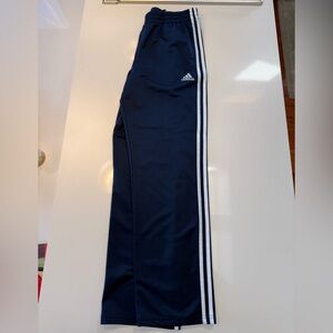 Adidas Kids Dark Blue Joggers with White Stripes
